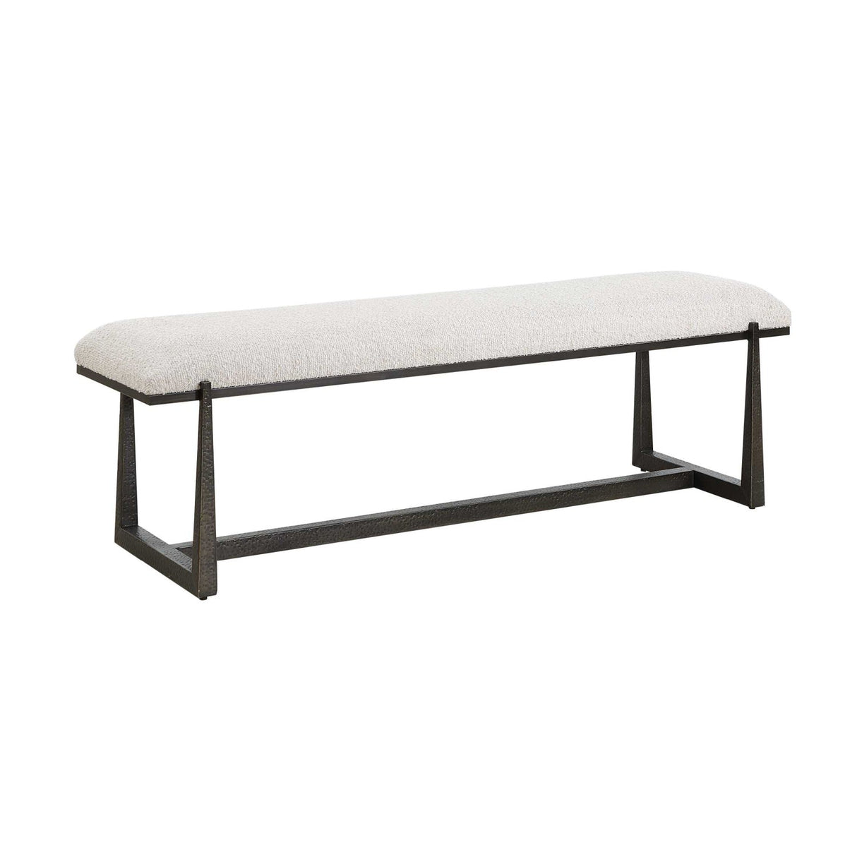 Modern European furniture - Upholstered Wool-Inspired Bench - www.oroa.com