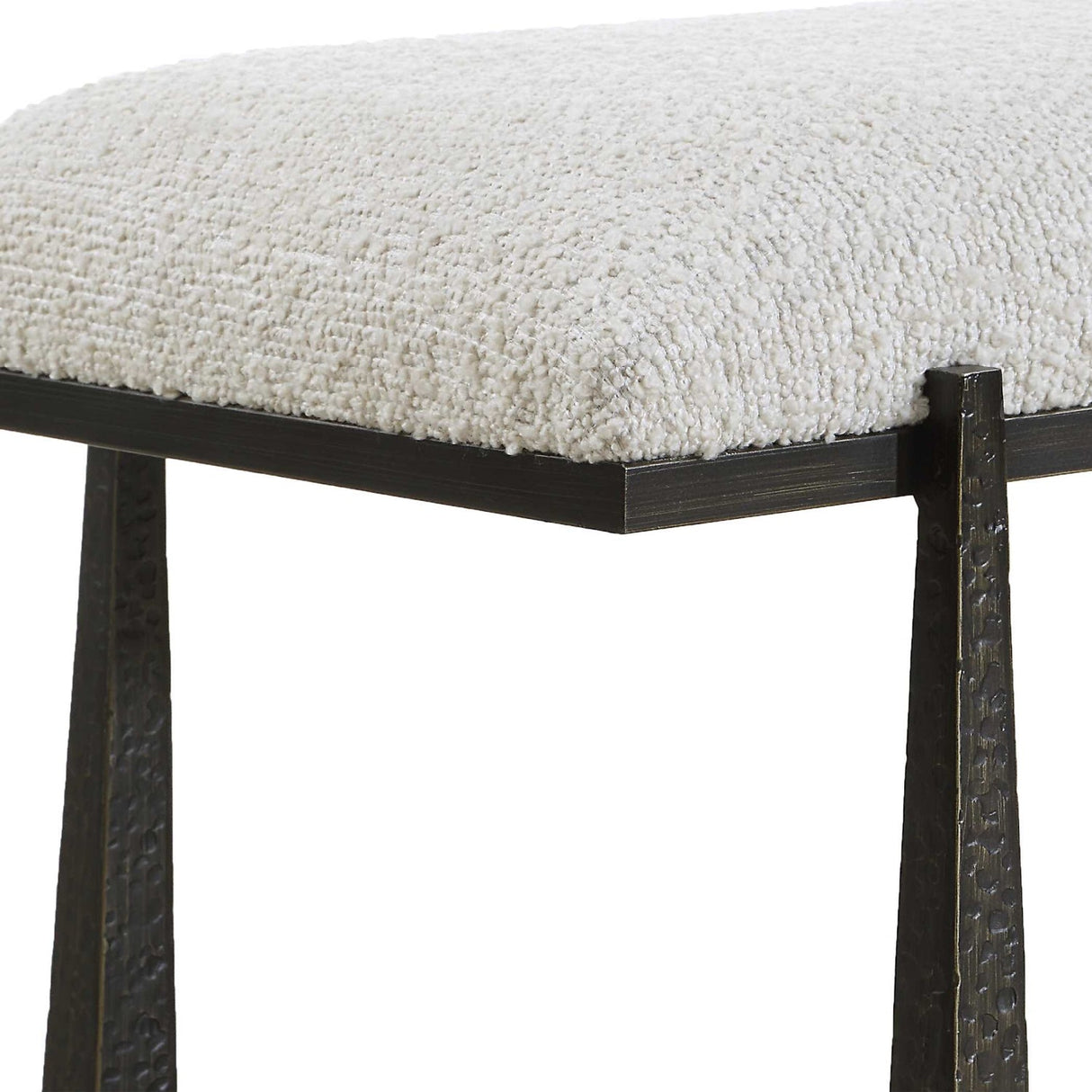 Modern European furniture - Upholstered Wool-Inspired Bench - www.oroa.com