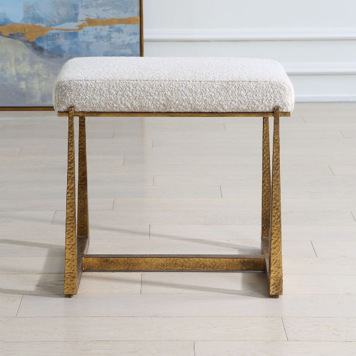 Modern European furniture - Iron Framed Bench S - www.oroa.com