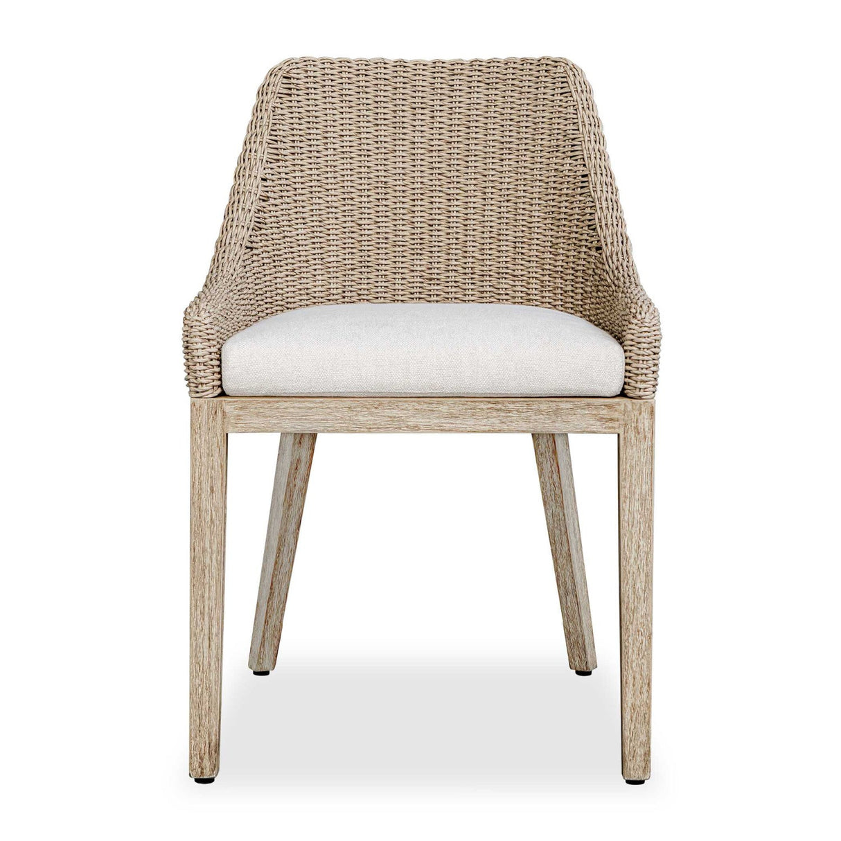 Beige Wicker Outdoor Dining Chair by Uttermost Paloma
