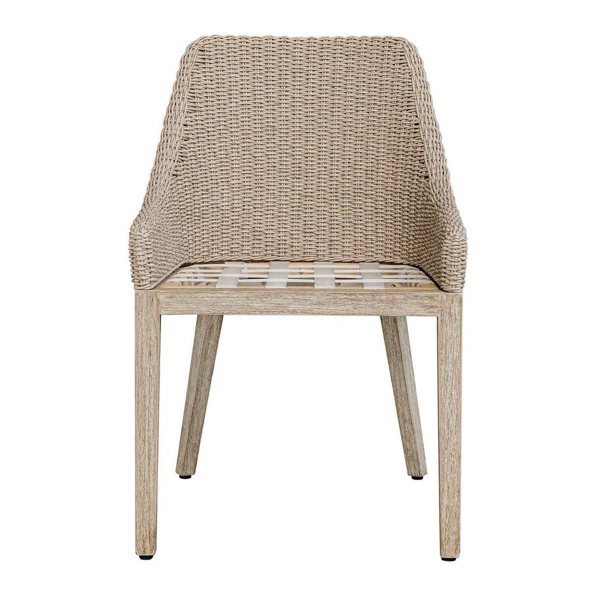 Beige Wicker Outdoor Dining Chair by Uttermost Paloma, alternate view 4