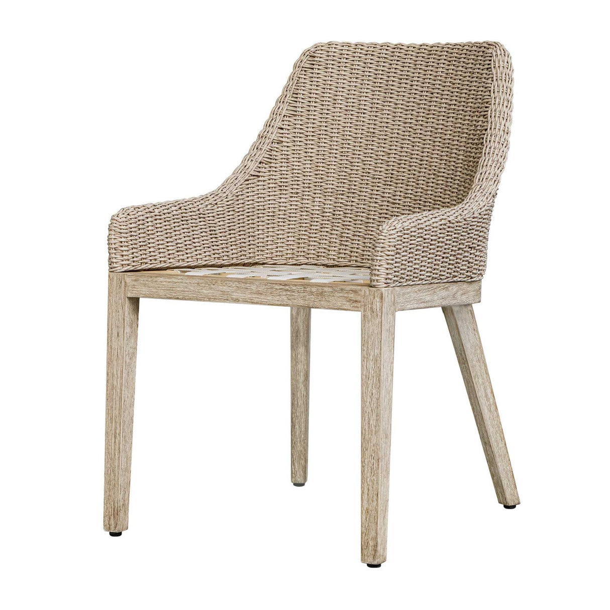 Beige Wicker Outdoor Dining Chair by Uttermost Paloma, alternate view 5