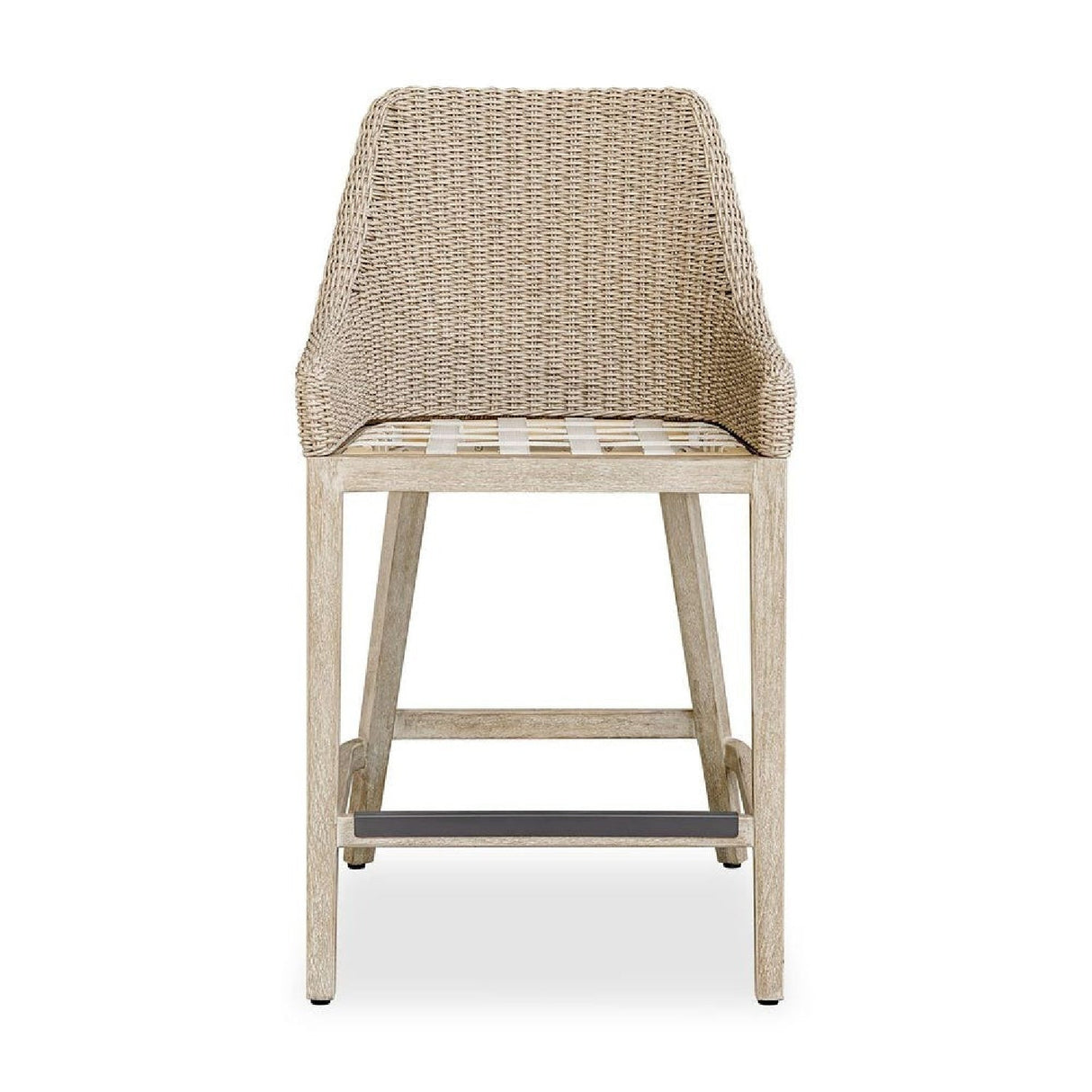 Beige Wicker Outdoor Counter Stool by Uttermost Paloma, alternate view 8