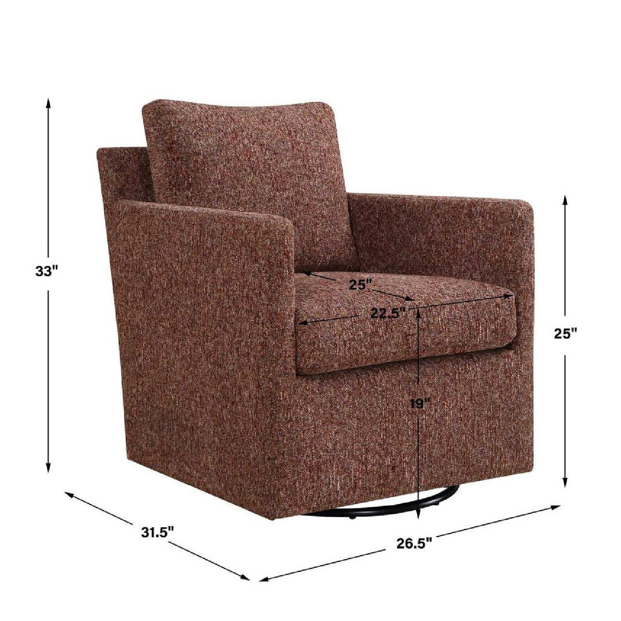 Modern European furniture - Upholstered Swivel/Glider Armchair - www.oroa.com