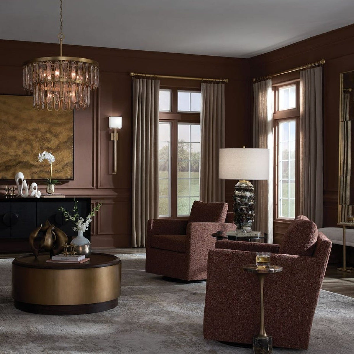Modern European furniture - Upholstered Swivel/Glider Armchair - www.oroa.com