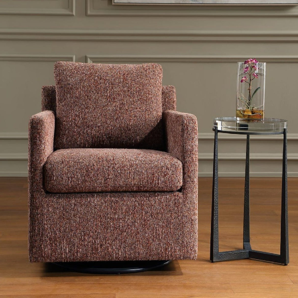 Modern European furniture - Upholstered Swivel/Glider Armchair - www.oroa.com