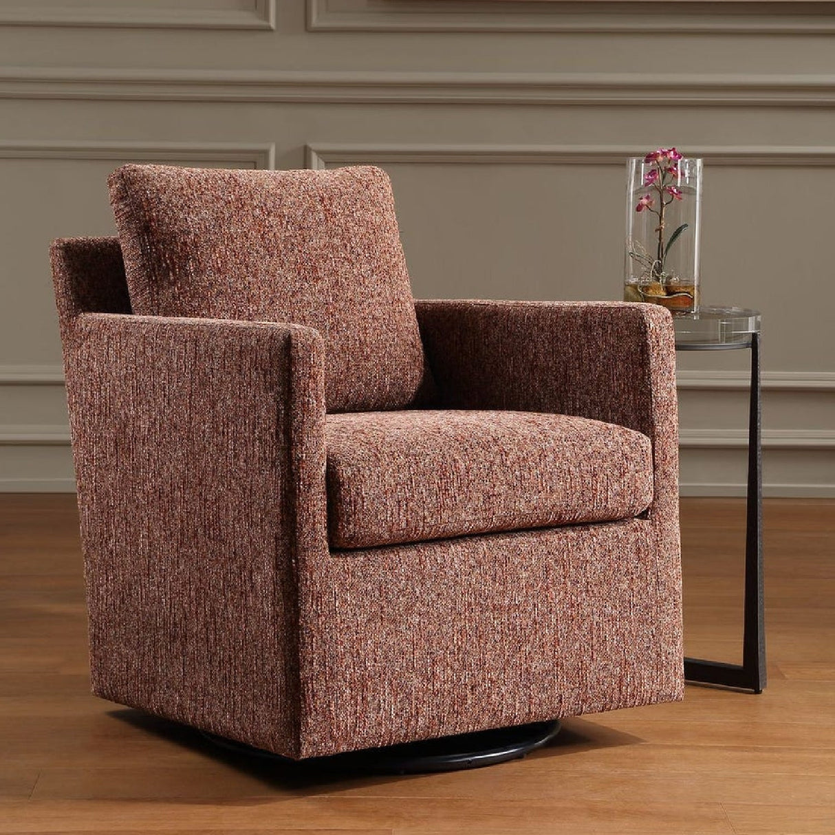 Modern European furniture - Upholstered Swivel/Glider Armchair - www.oroa.com