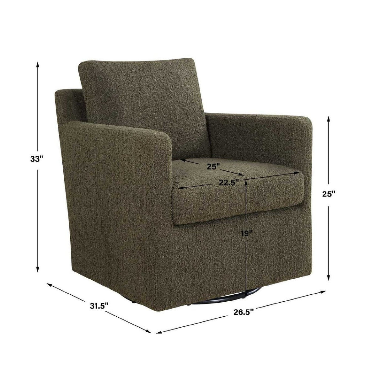 Modern European furniture - Upholstered Swivel/Glider Armchair - www.oroa.com