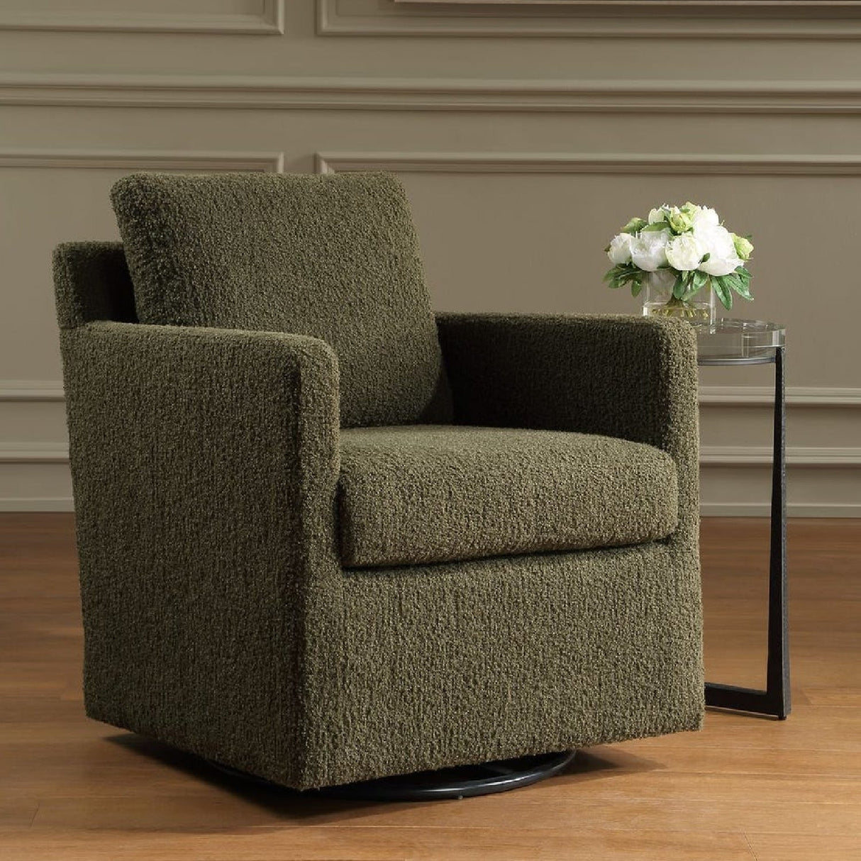 Modern European furniture - Upholstered Swivel/Glider Armchair - www.oroa.com