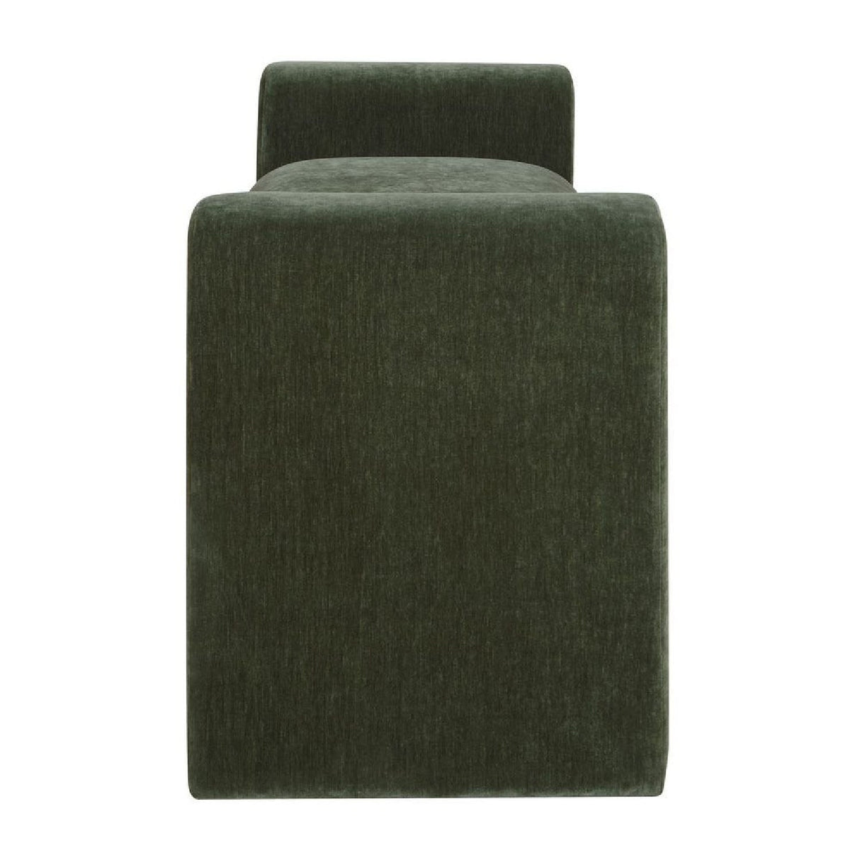 Green Velvet Curved Bench by Uttermost Manson, alternate view 4