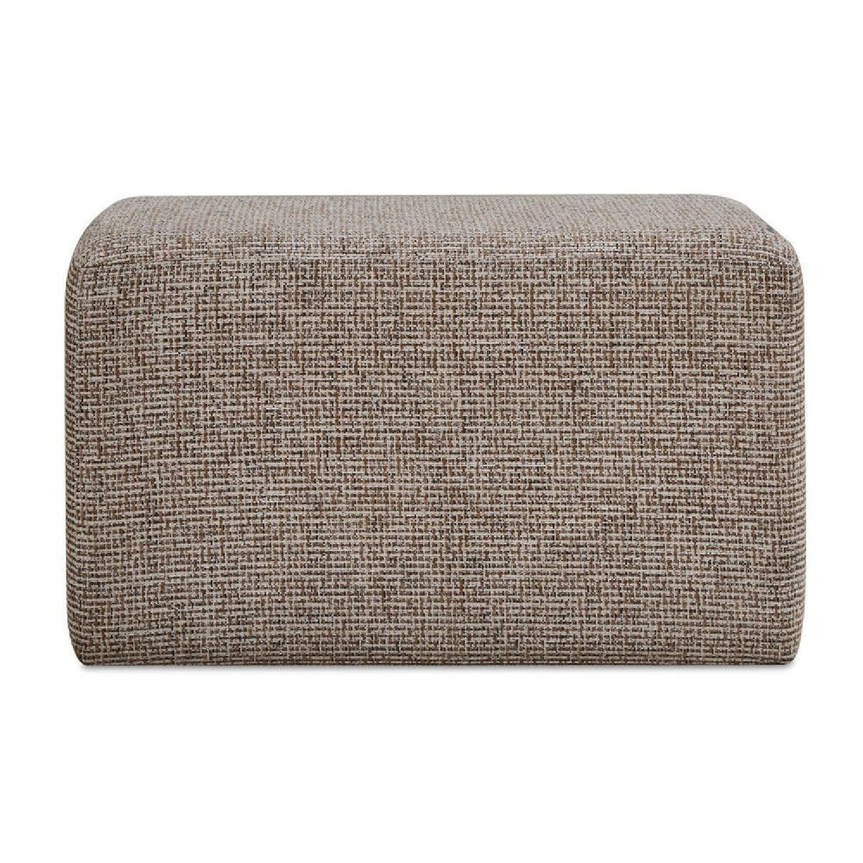 Cream Woven Rectangular Ottoman by Uttermost Kelce