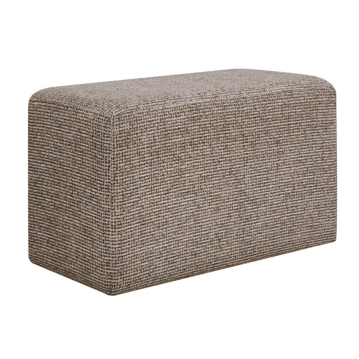 Cream Woven Rectangular Ottoman by Uttermost Kelce, alternate view 3