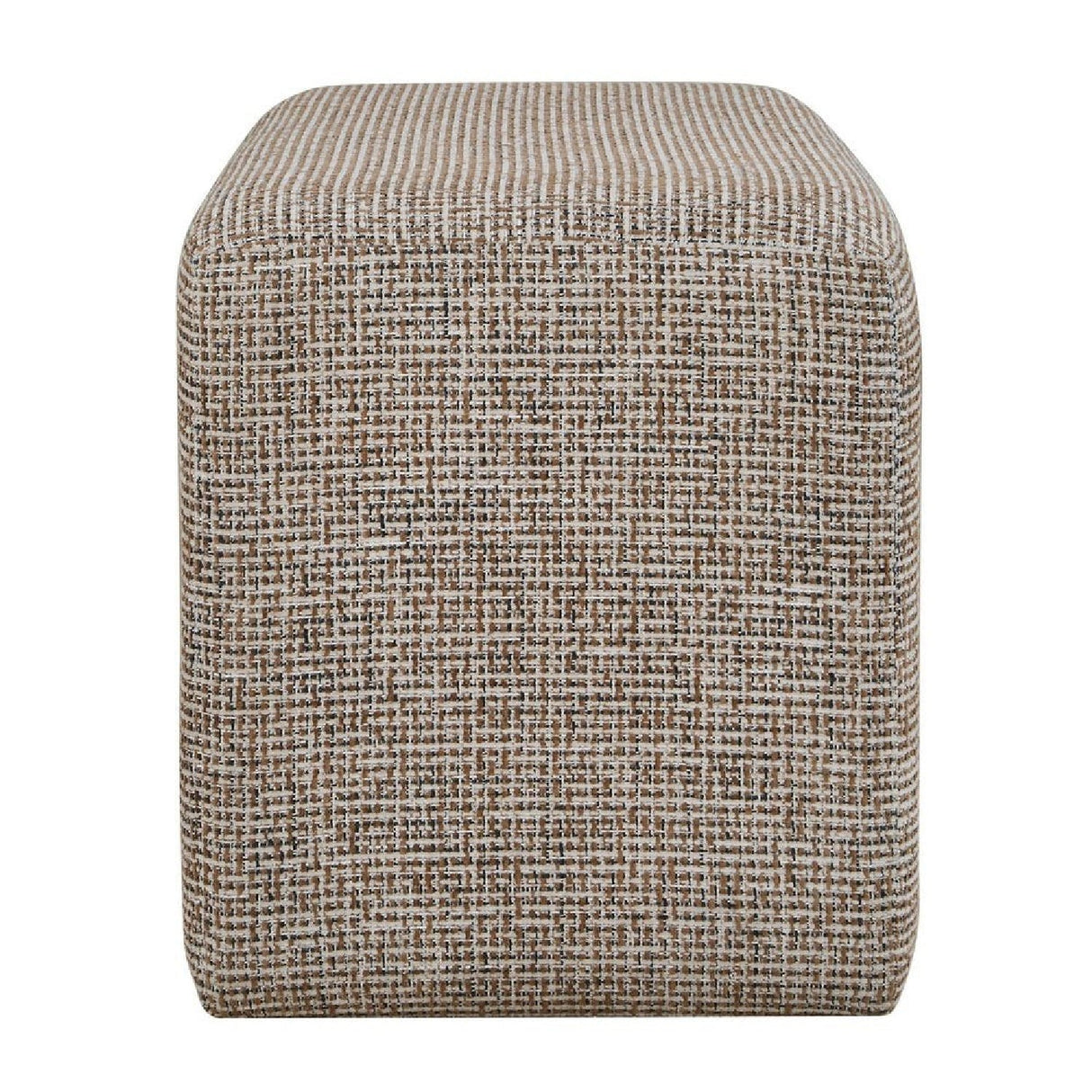 Cream Woven Rectangular Ottoman by Uttermost Kelce, alternate view 4