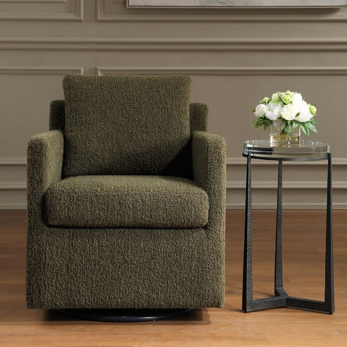 Modern European furniture - Upholstered Swivel/Glider Armchair - www.oroa.com