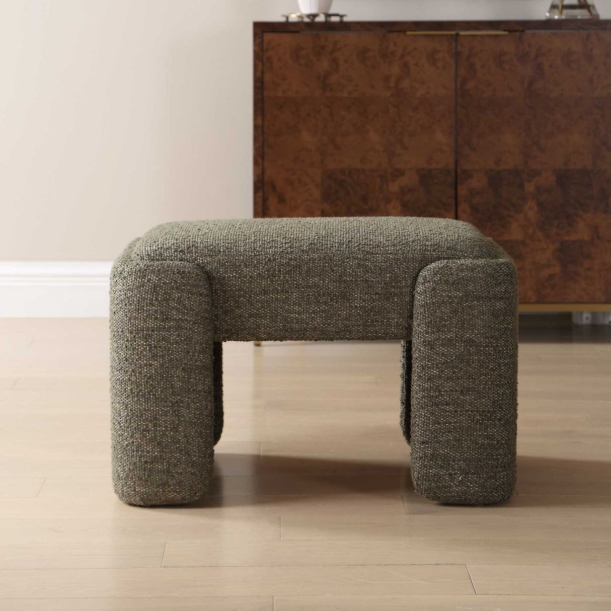 Green Boucle Bench S by Uttermost Angus, alternate view 2