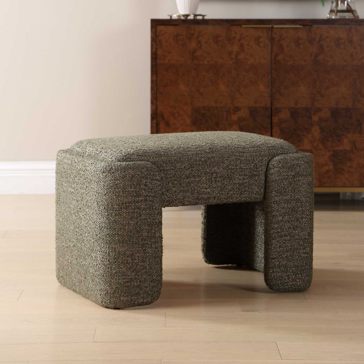 Green Boucle Bench S by Uttermost Angus, alternate view 6
