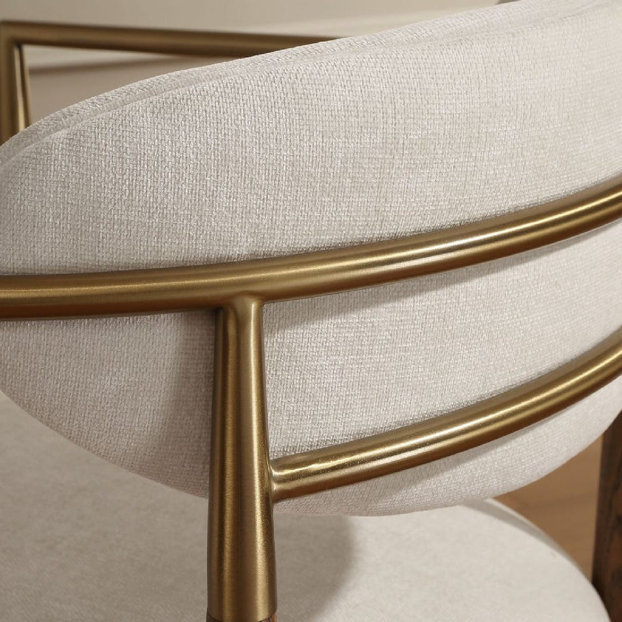 Modern European furniture - White Velvet Dining Chair - www.oroa.com