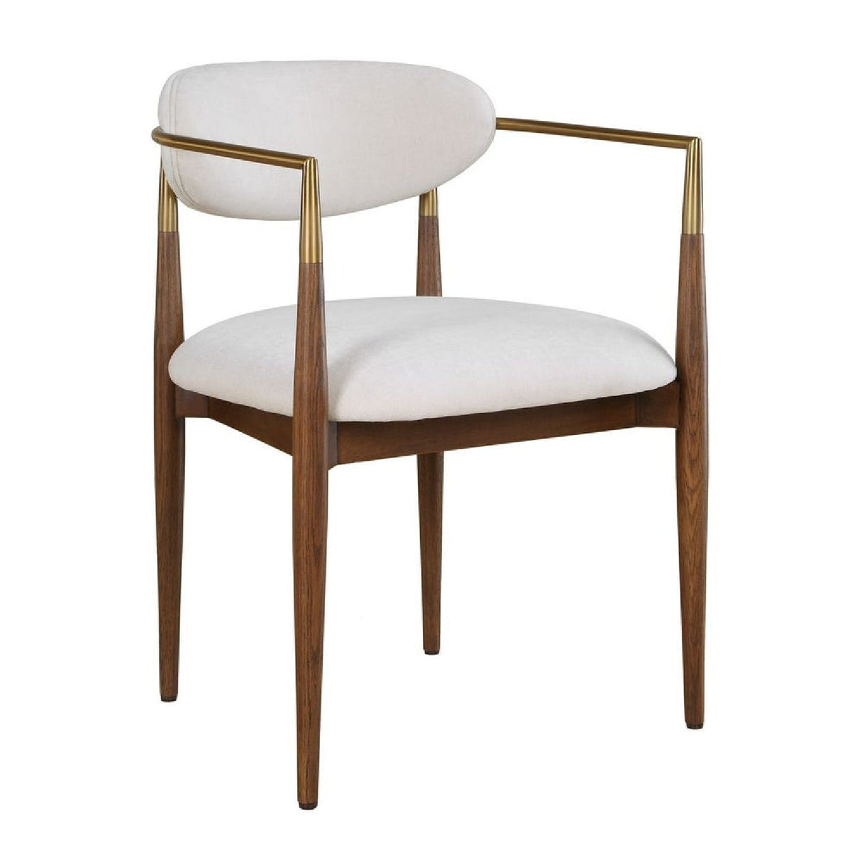 Modern European furniture - White Velvet Dining Chair - www.oroa.com