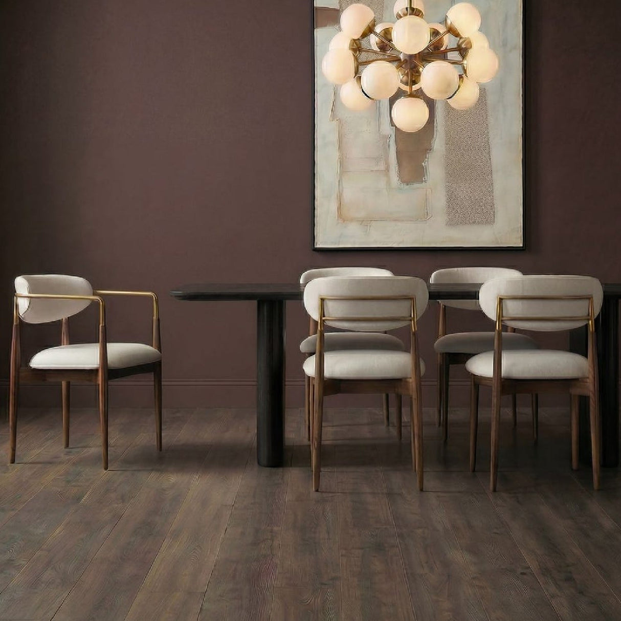 Modern European furniture - White Velvet Dining Chair - www.oroa.com
