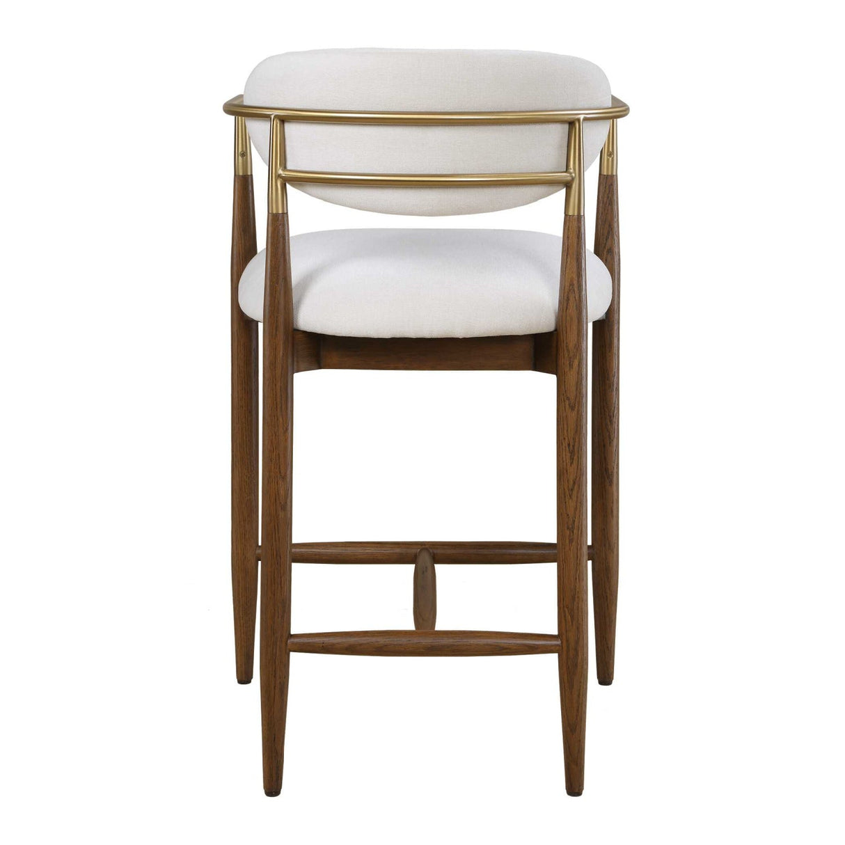 Modern European furniture - White Velvet Counter Stool - www.oroa.com