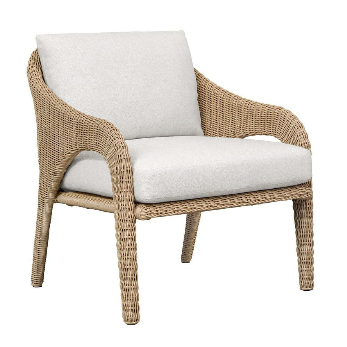 Natural Wicker Outdoor Lounge Chair by Uttermost Kavali