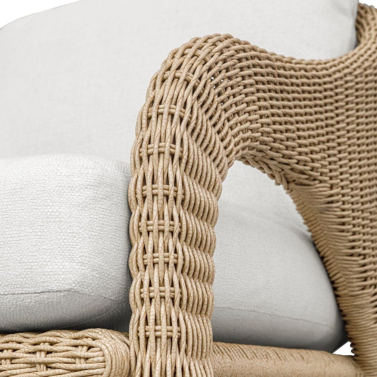 Natural Wicker Outdoor Lounge Chair by Uttermost Kavali, alternate view 11