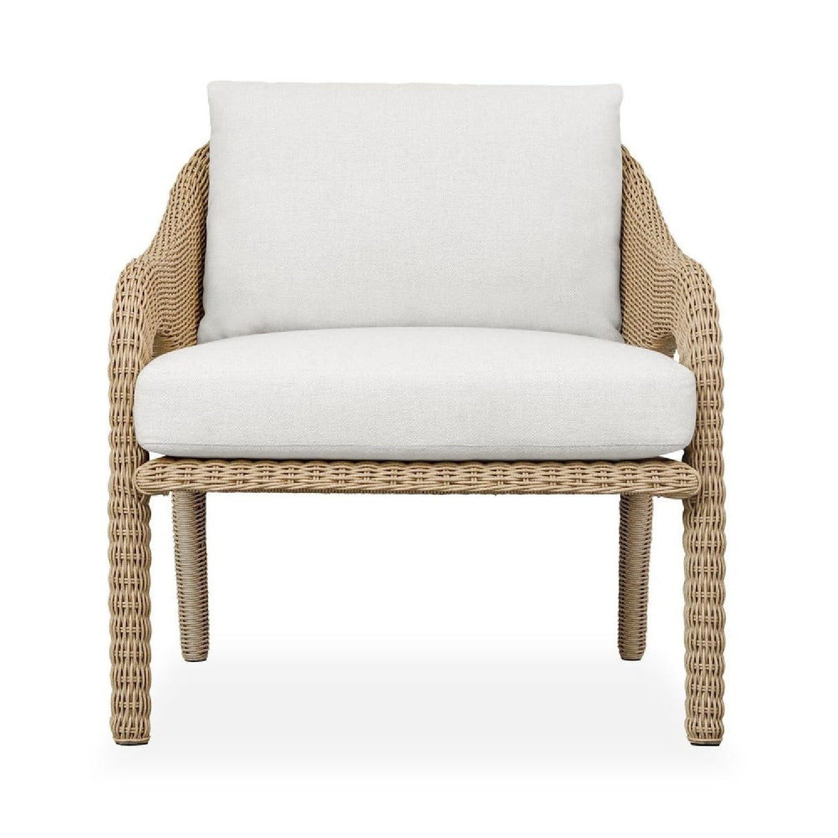 Natural Wicker Outdoor Lounge Chair by Uttermost Kavali, alternate view 3