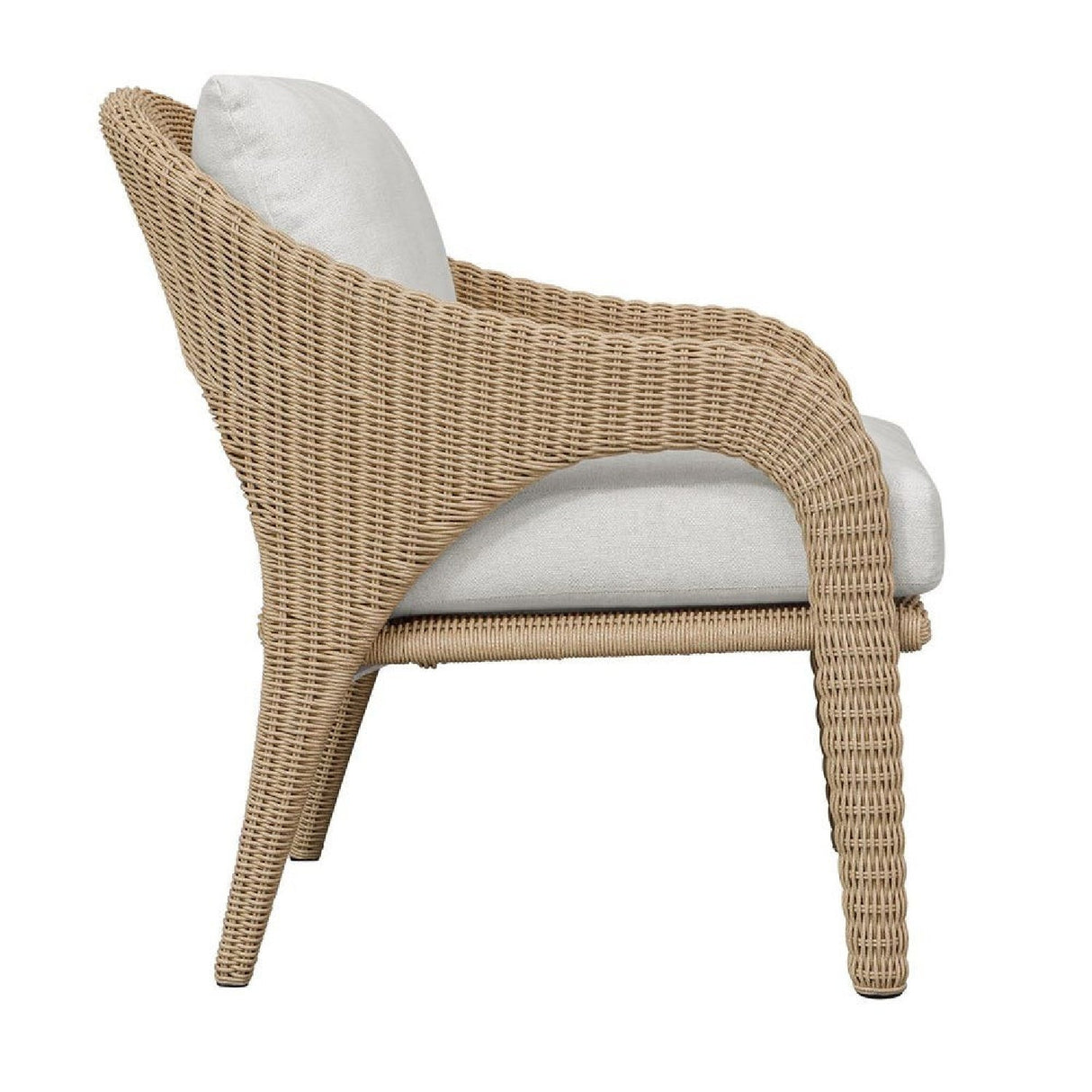 Natural Wicker Outdoor Lounge Chair by Uttermost Kavali, alternate view 4