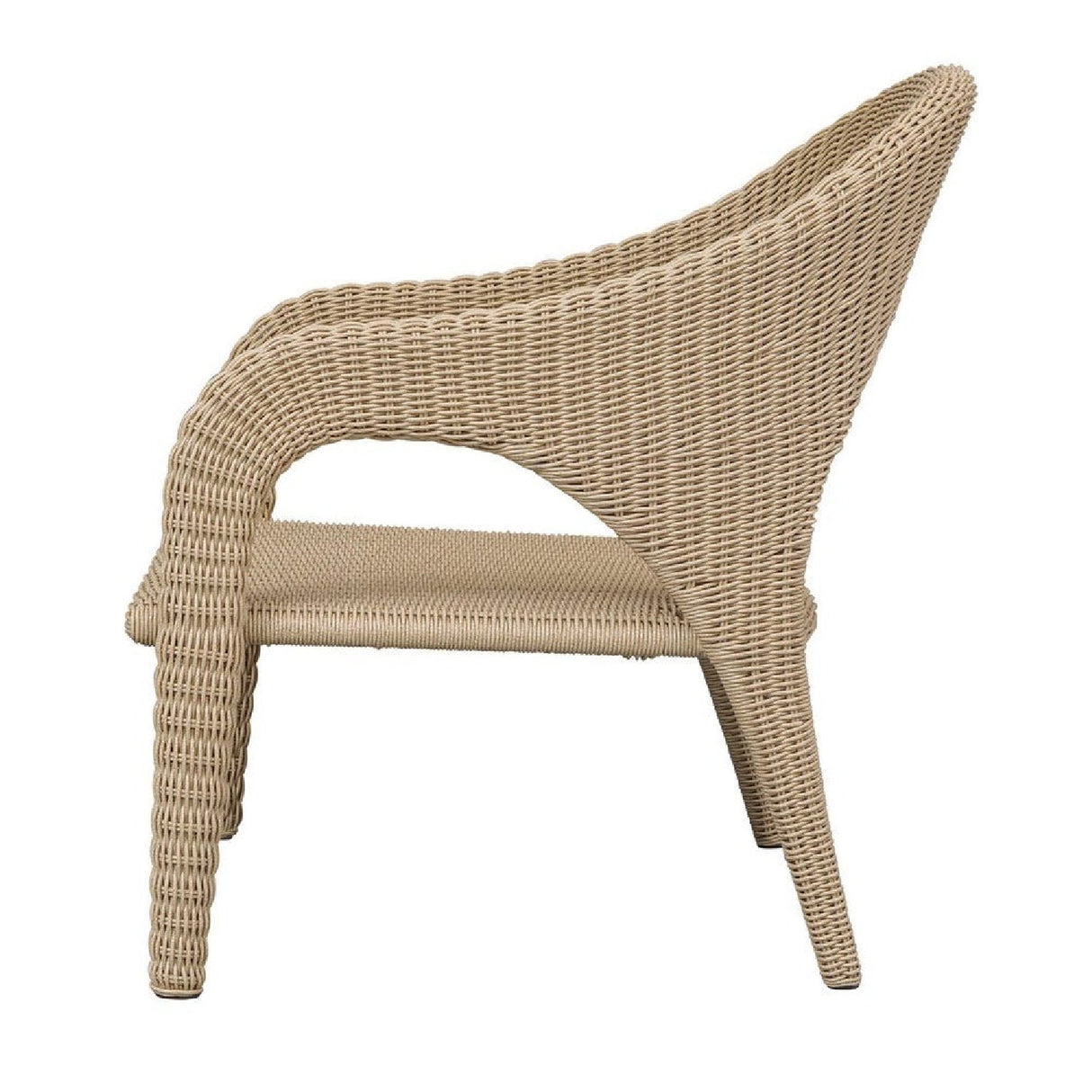Natural Wicker Outdoor Lounge Chair by Uttermost Kavali, alternate view 7