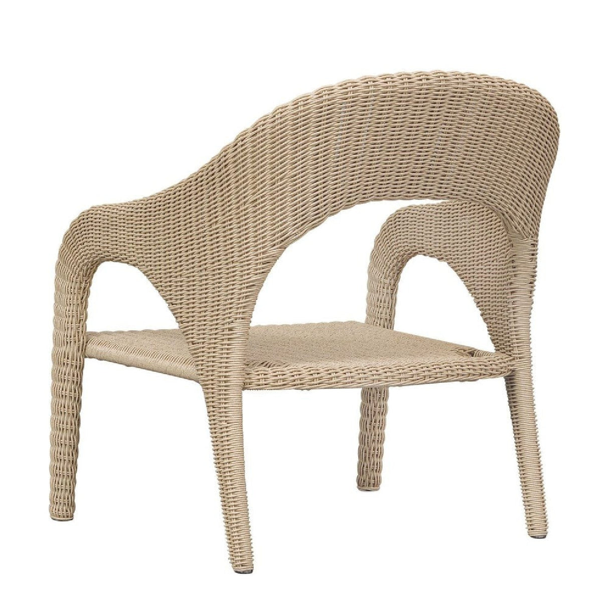 Natural Wicker Outdoor Lounge Chair by Uttermost Kavali, alternate view 9