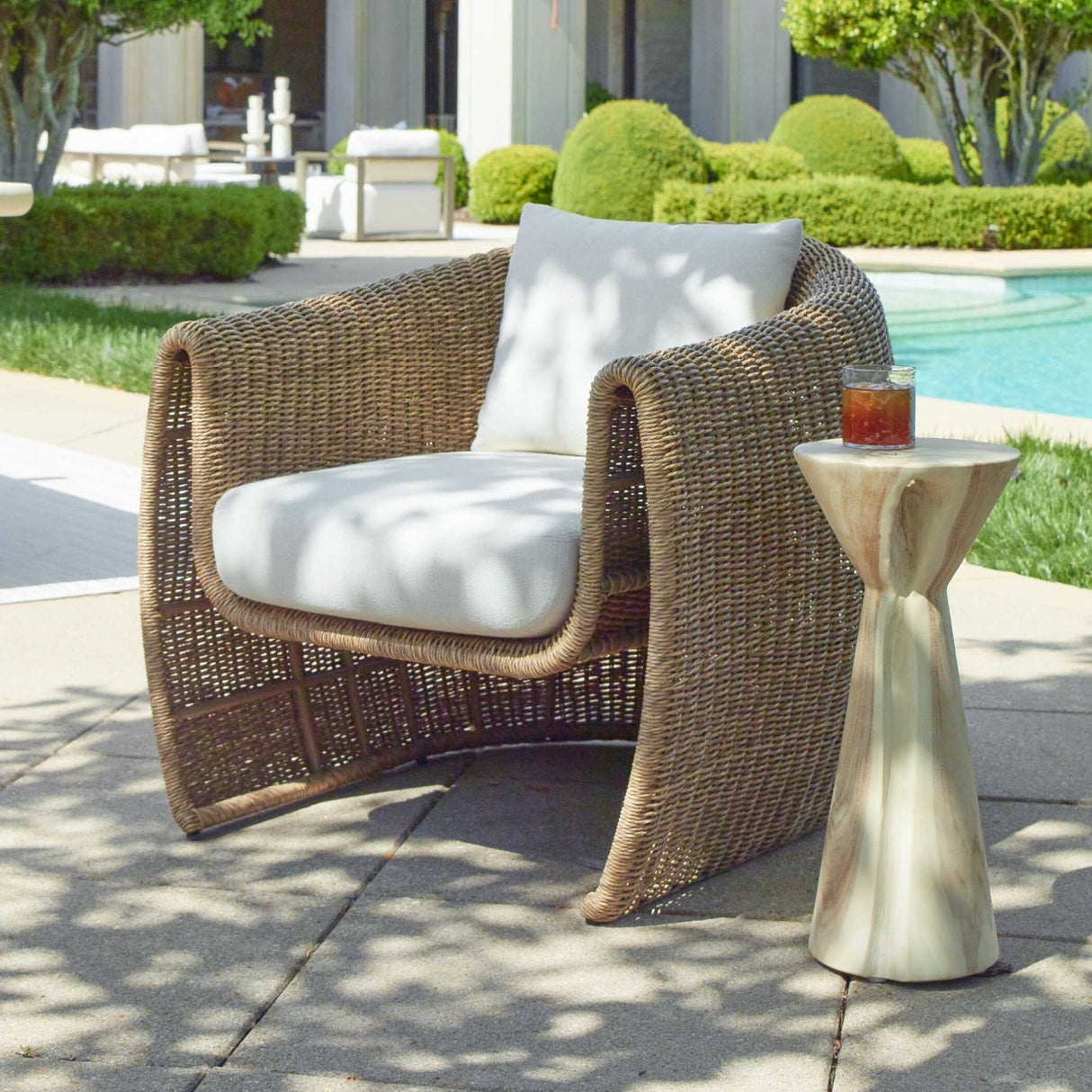 Woven Wicker Outdoor Lounge Chair – Tropic – alternate view 25