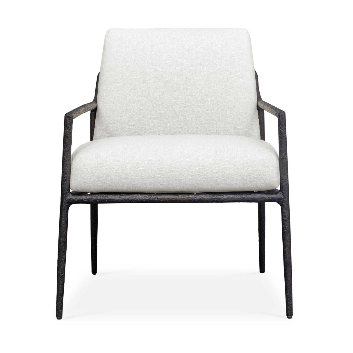 Modern European furniture - White Cushioned Outdoor Lounge Chair - www.oroa.com