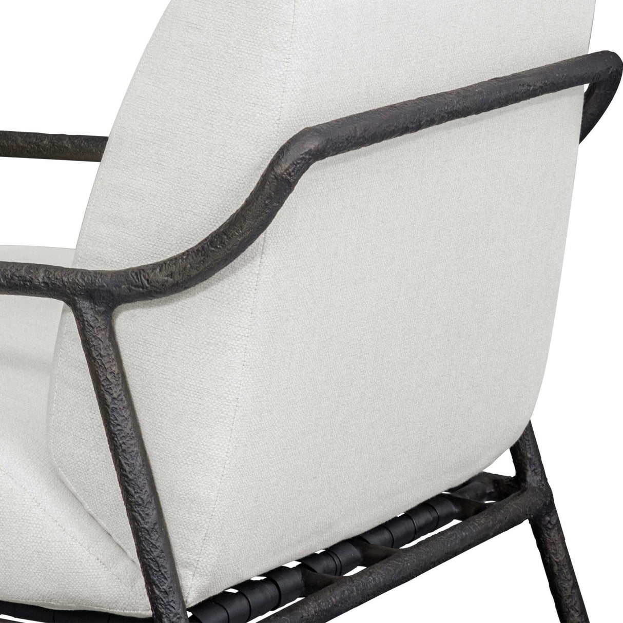 Modern European furniture - White Cushioned Outdoor Lounge Chair - www.oroa.com