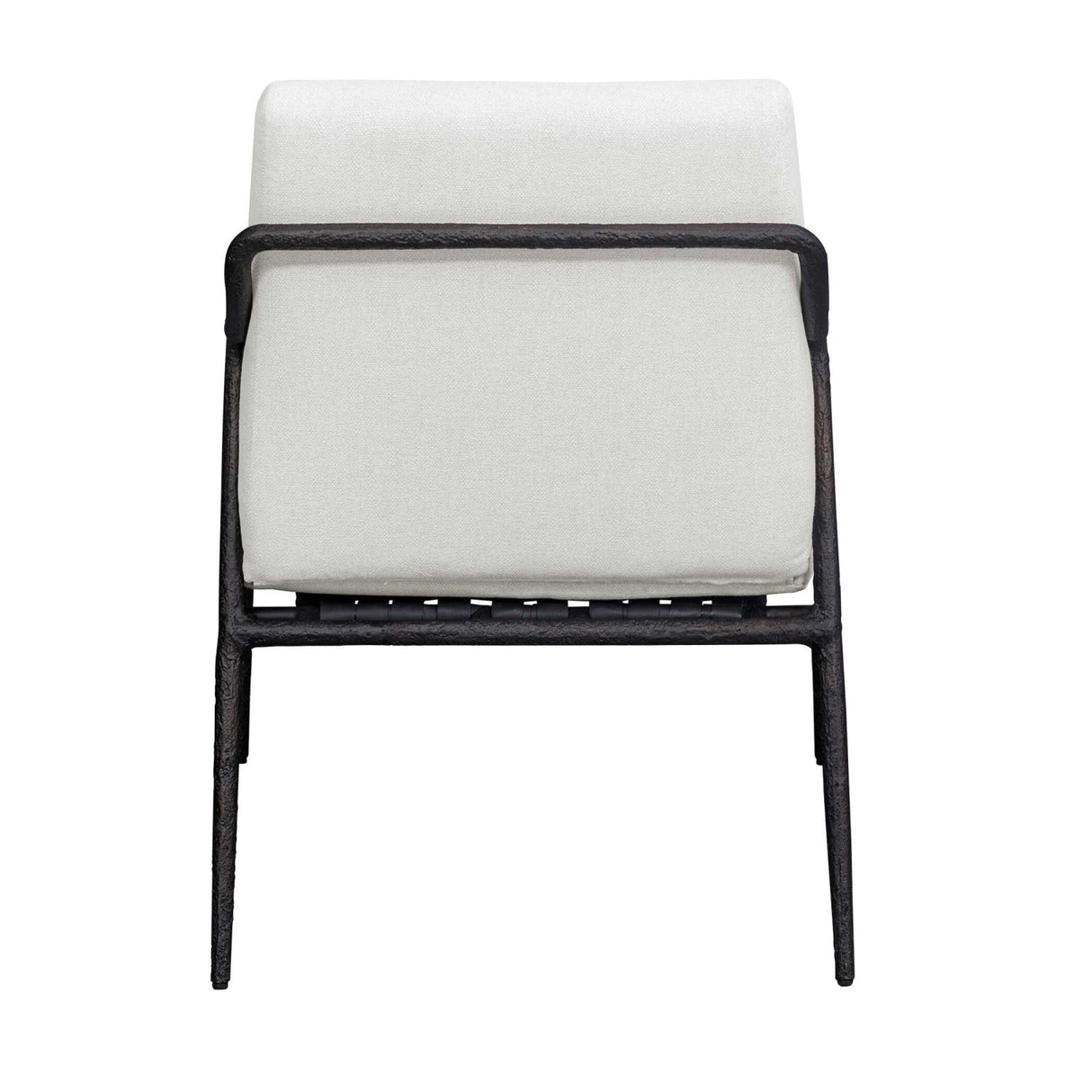 Modern European furniture - White Cushioned Outdoor Lounge Chair - www.oroa.com