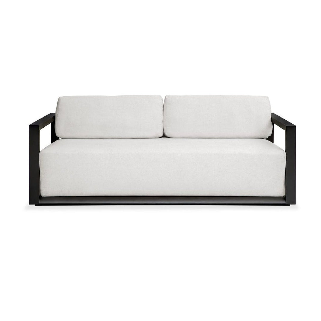 Modern European furniture - White Cushioned 3-Seater Outdoor Sofa - www.oroa.com