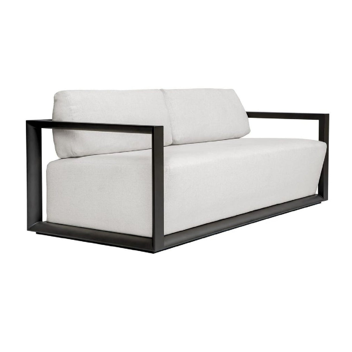 Modern European furniture - White Cushioned 3-Seater Outdoor Sofa - www.oroa.com