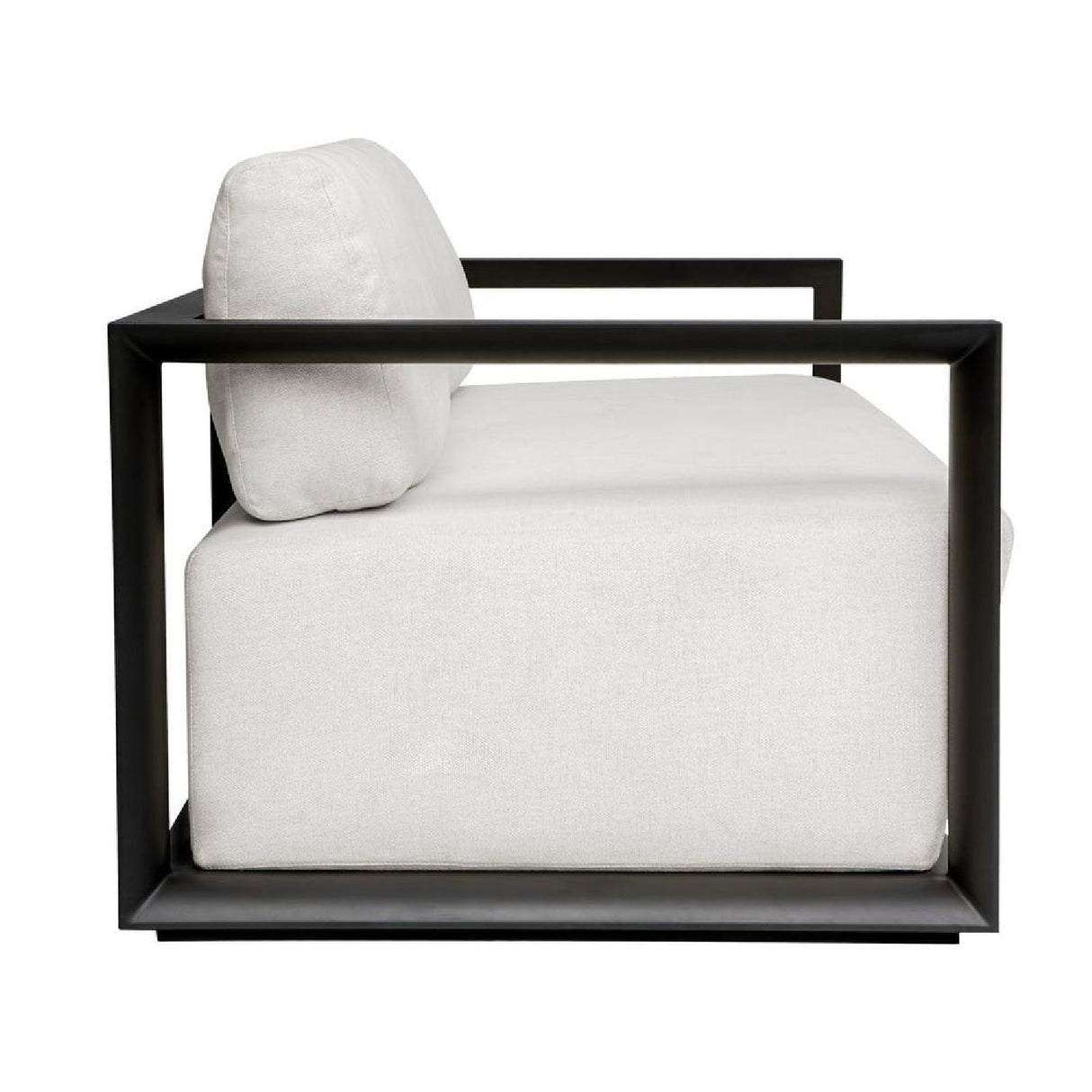 Modern European furniture - White Cushioned 3-Seater Outdoor Sofa - www.oroa.com