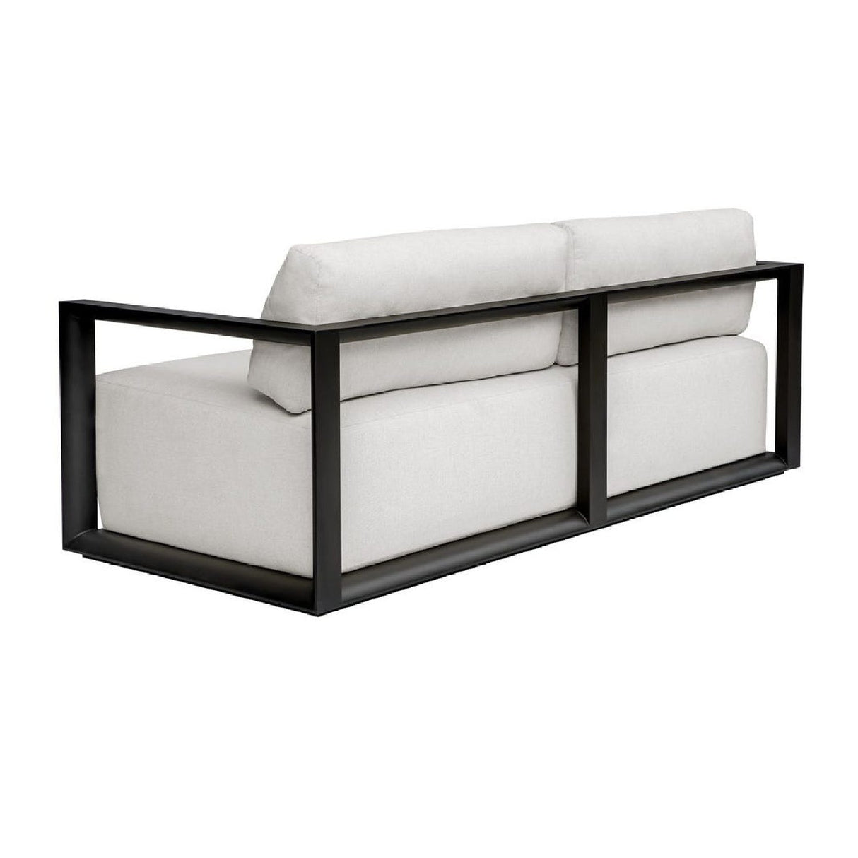 Modern European furniture - White Cushioned 3-Seater Outdoor Sofa - www.oroa.com