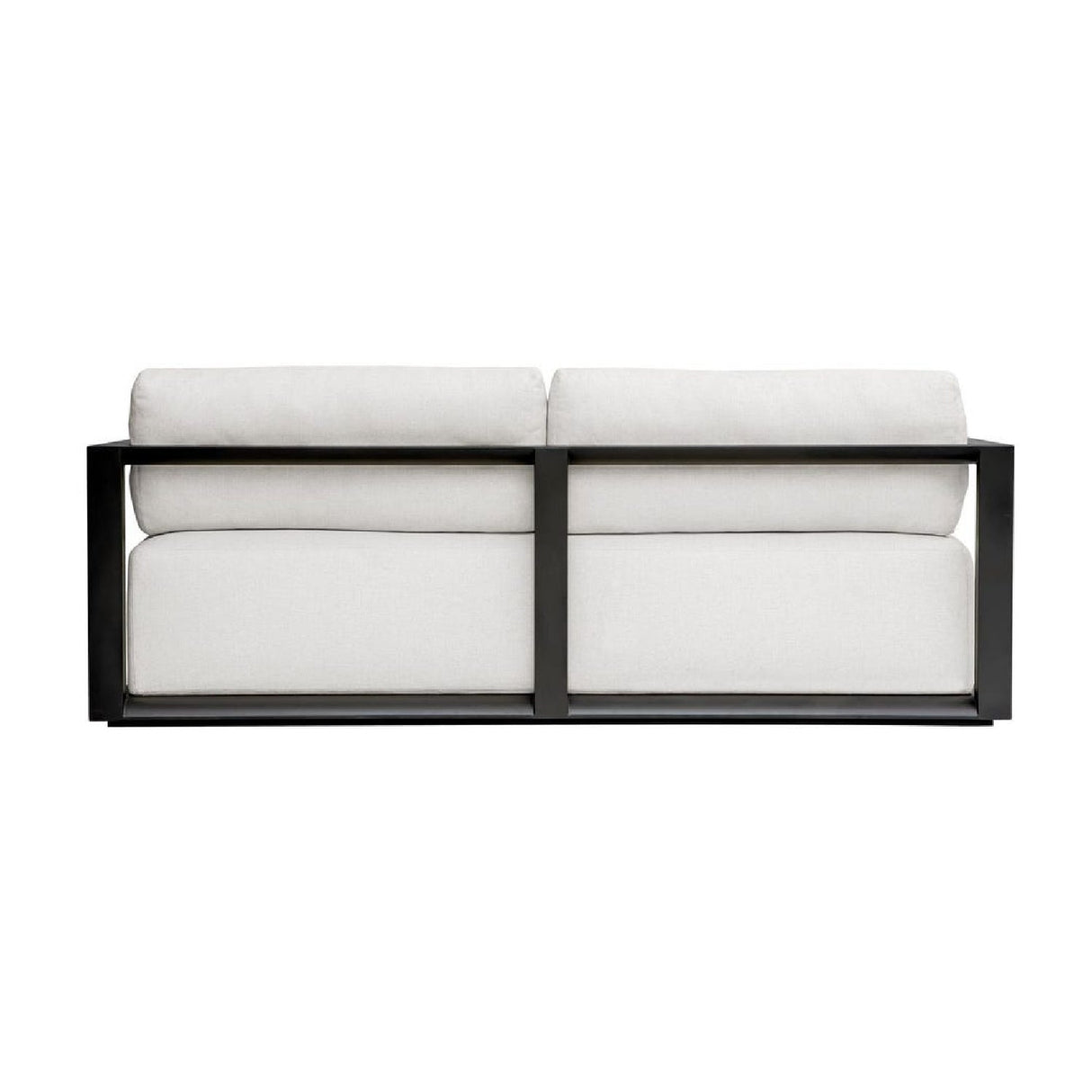 Modern European furniture - White Cushioned 3-Seater Outdoor Sofa - www.oroa.com
