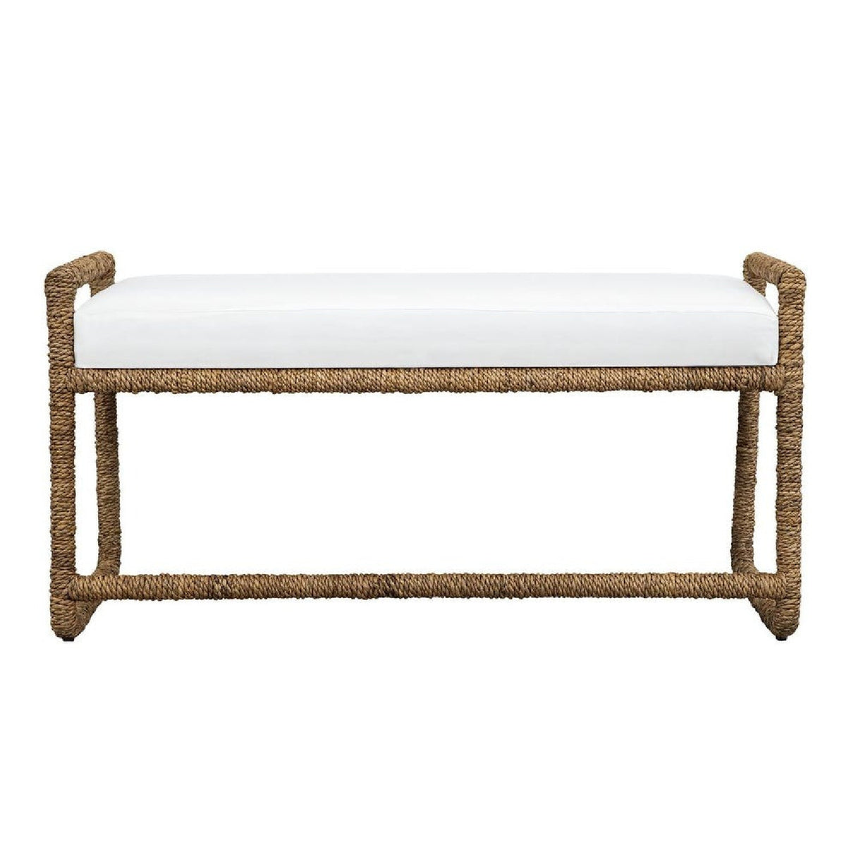 Banana Fiber Wrapped Bench by Uttermost Araiza, alternate view 3