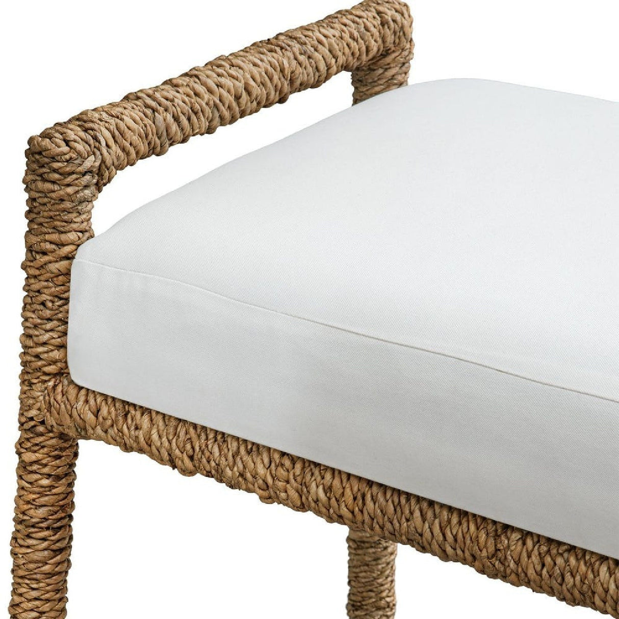 Banana Fiber Wrapped Bench by Uttermost Araiza, alternate view 5