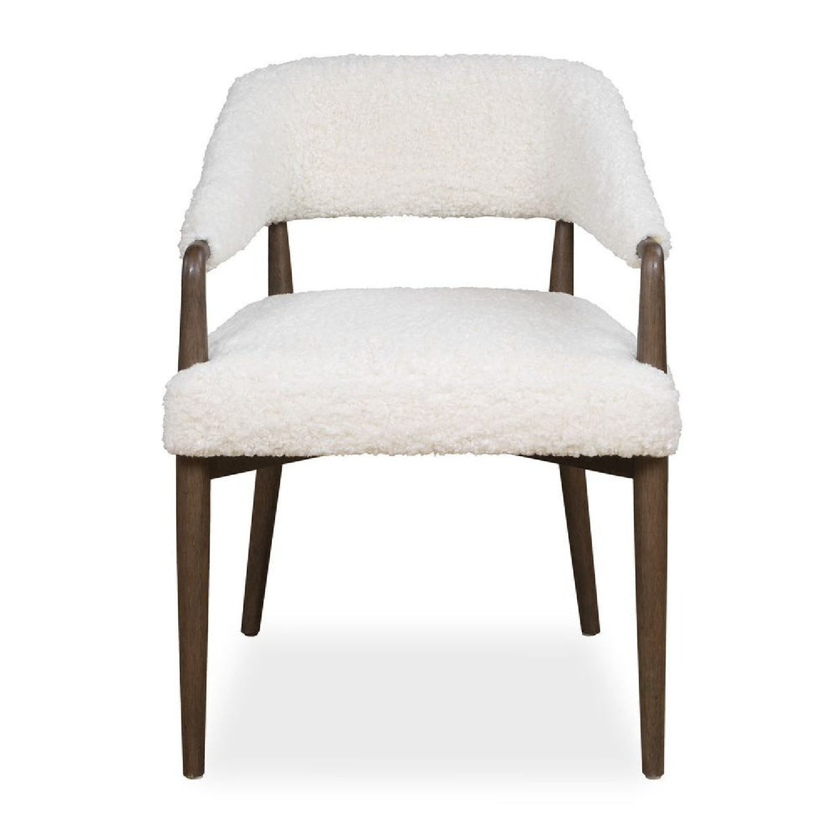 Cream Shearling Dining Chair | Oroa.com