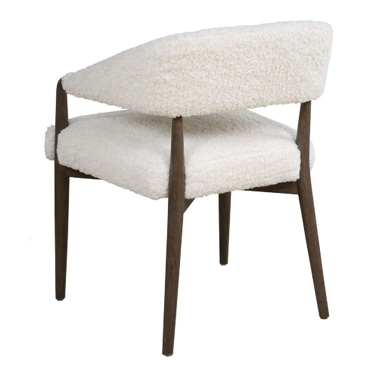 Cream Shearling Dining Chair by Uttermost Austell, alternate view 5