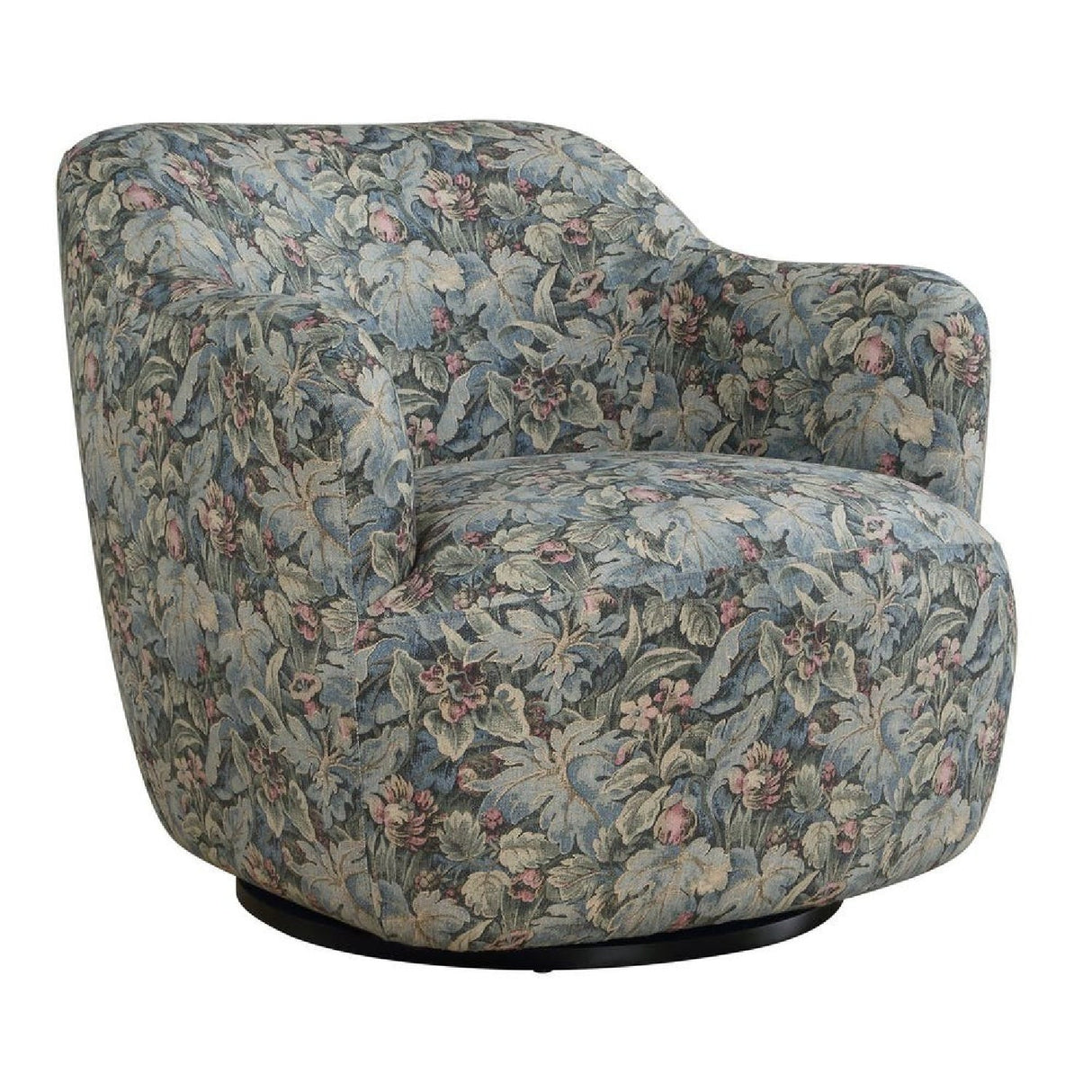 Floral Print Swivel Chair by Uttermost Ansel