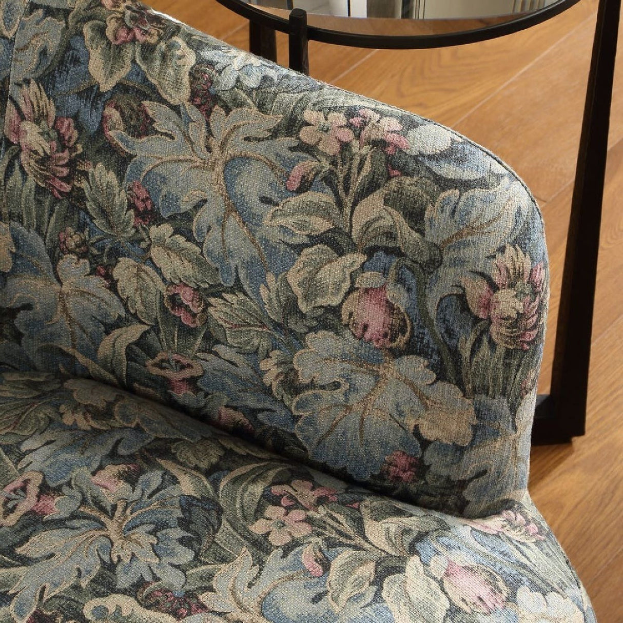 Floral Print Swivel Chair by Uttermost Ansel, alternate view 7