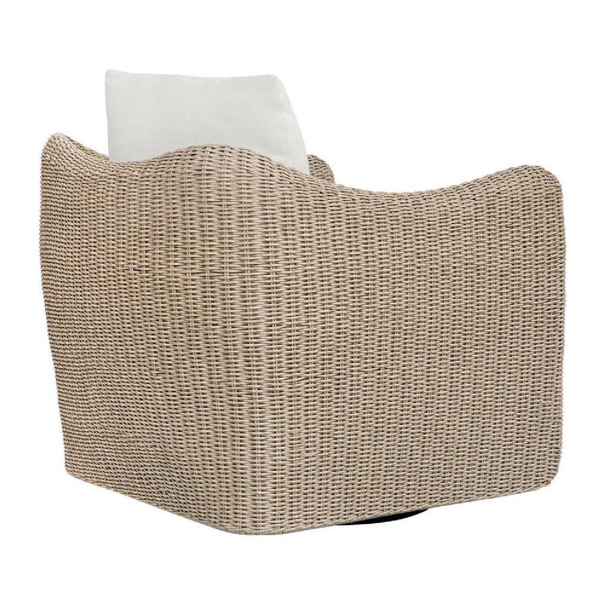 Beige Outdoor Swivel Lounge Chair by Uttermost Sunset, alternate view 4