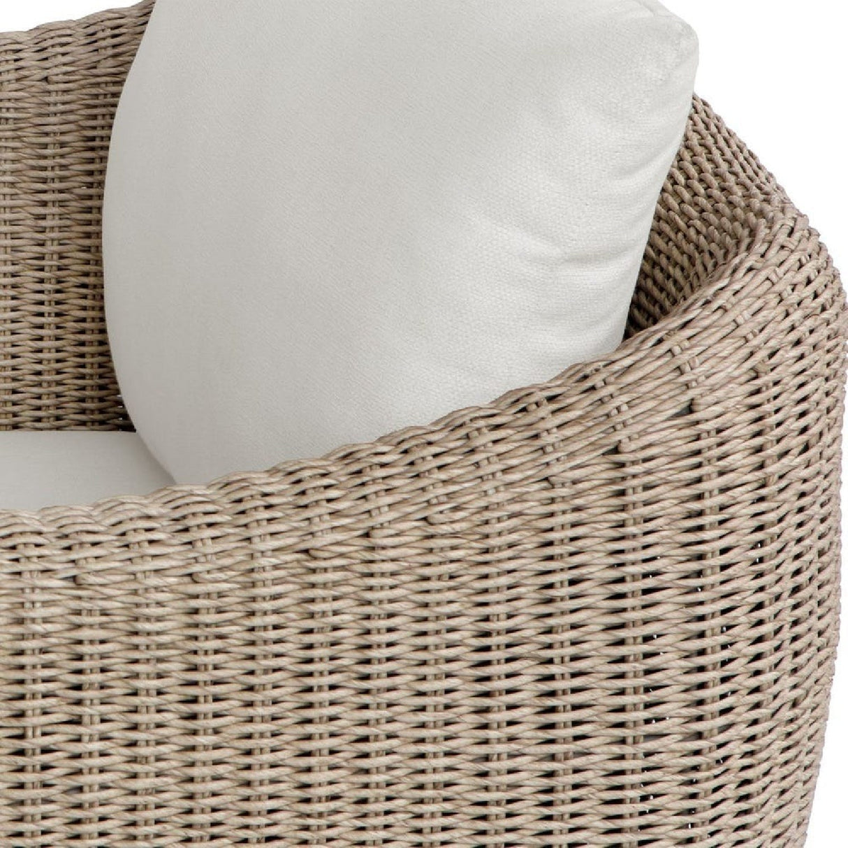Beige Outdoor Swivel Lounge Chair by Uttermost Sunset, alternate view 7