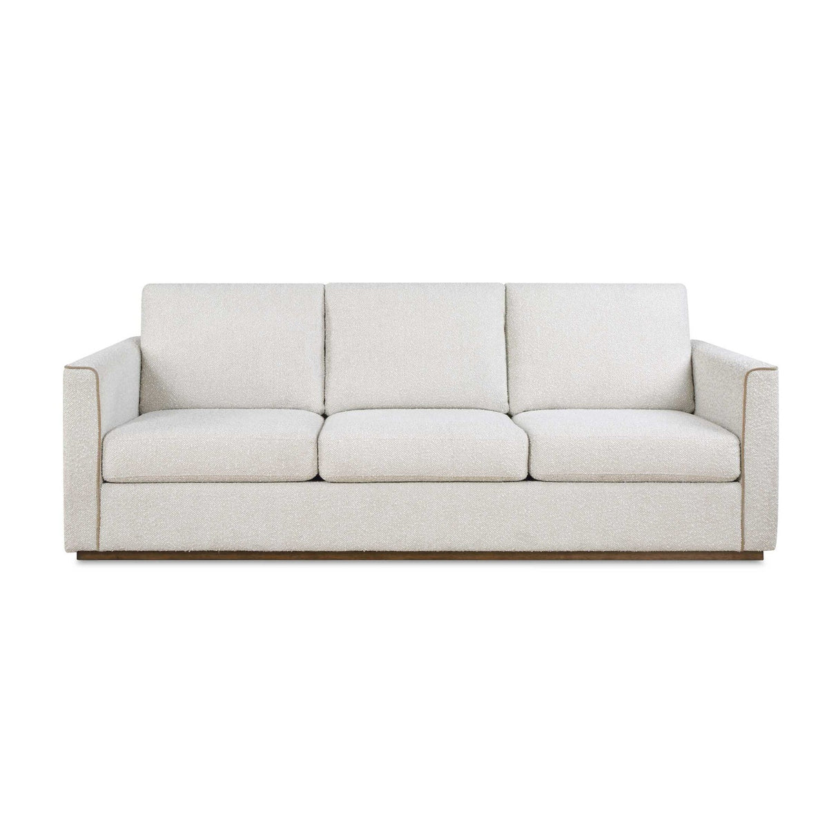 Cream Boucle Piped Sofa by Uttermost Lorien