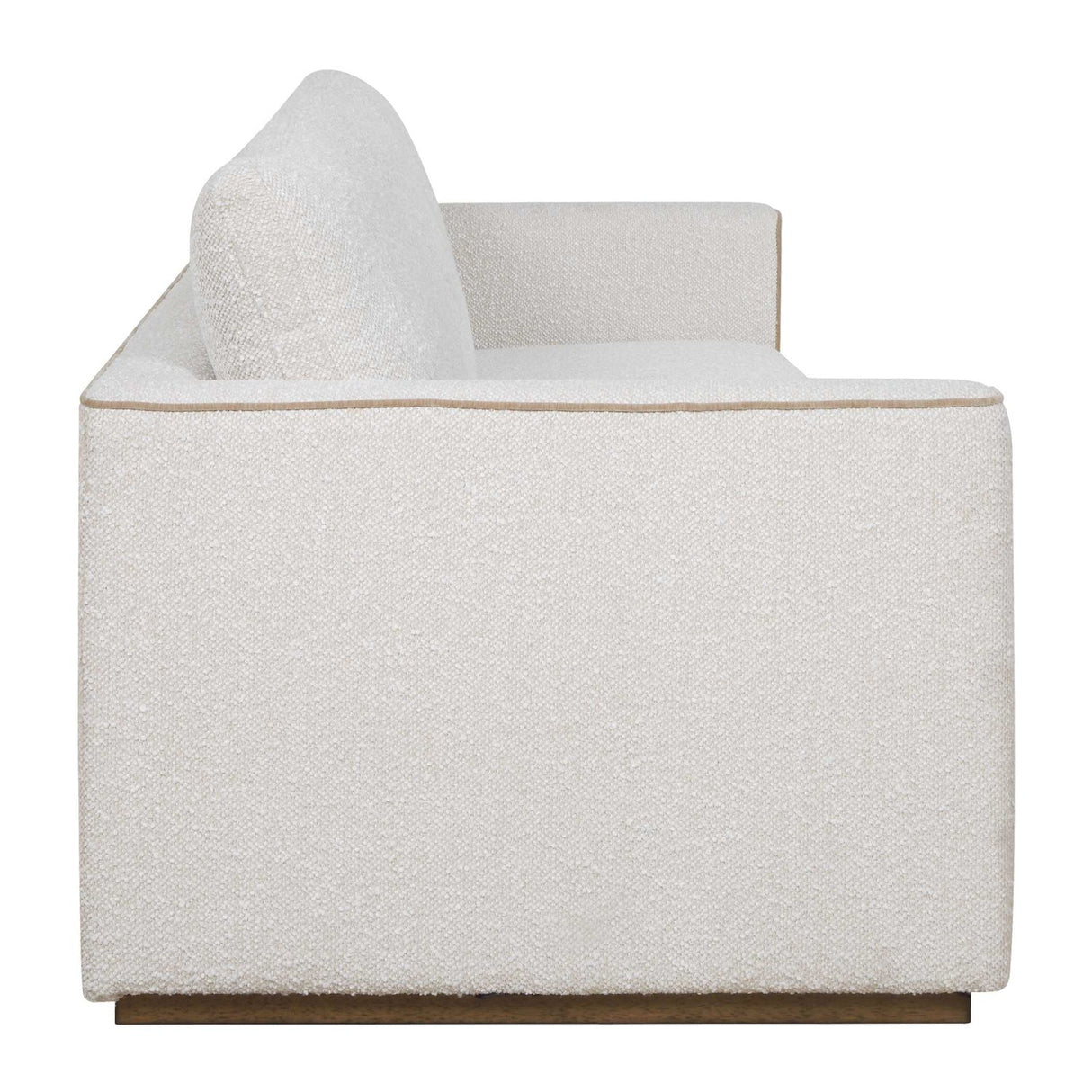 Cream Boucle Piped Sofa by Uttermost Lorien, alternate view 4