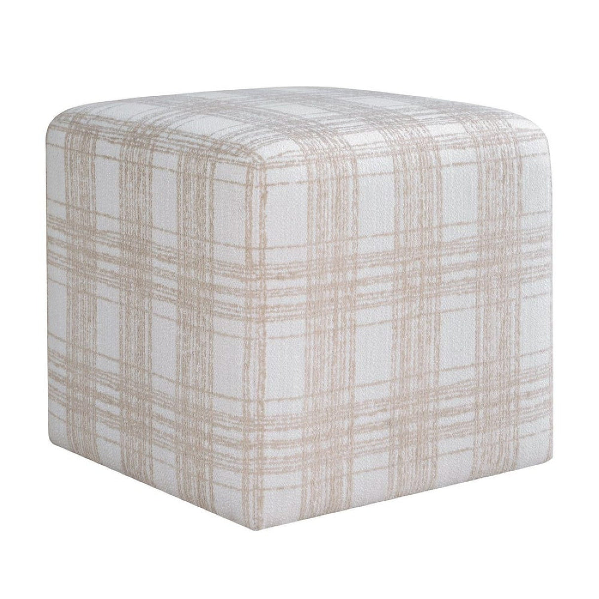 Modern European furniture - Chenille Cube Ottoman - www.oroa.com